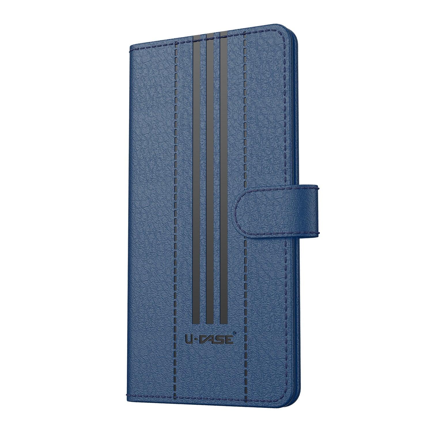 U-CASE Flip Cover for Oppo Reno 10 Pro Plus 5G Vegan Foldable Stand & Pocket Magnetic Closure - Aibex